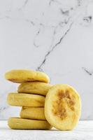 Homemade harcha semolina bread pancake photo
