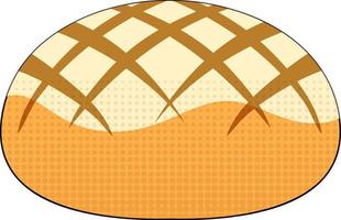 Bread on white background vector