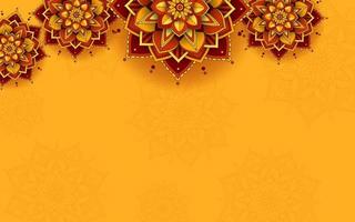 Beautiful mandala background template vector