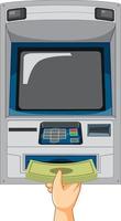 ATM machine isolated on white background vector