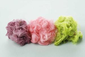 Three Color Rambut Nenek, Indonesian Traditional Cotton Candy photo