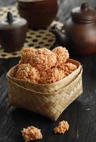 Rengginang, Indonesian Traditional Rice Cracker, made from Rice or Glutinous Rice photo