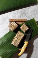 Tempeh Semangit or Tempe Bosok, Ingredient Making Sambal Tumpang Kediri. photo