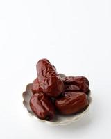 Angco or Jujube, Chinese Red Dates Isolated on White photo