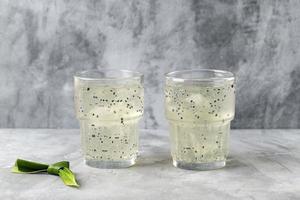 Ice Jelly with Sweet Basil Seed photo