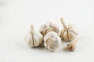 Garlic Bulb Isolated on White photo