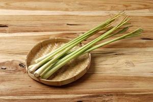 Lemongrass on Bamboo Plate photo
