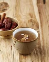 Sujeonggwa, Korean Traditional Cinnamon Punch. photo