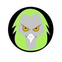 owl face vector logo