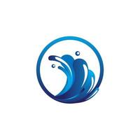 Splash water vector suitable for logo or symbol your company business