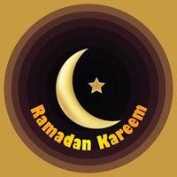 Ramadan Kareem Circle Design vector