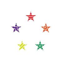 Collection of illustration star icon. vector