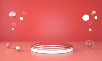 3d abstract background, mock up scene geometry shape podium for product display, 3d illustration. photo