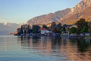 Scenic view of Lake Como from Mandello del Lario photo