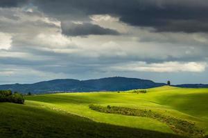 View of the Scenic Tuscan Countryside photo