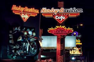 las vegas, nevada, estados unidos de 2011. cafe harley davidson foto