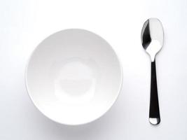 deep soup plate and spoon photo