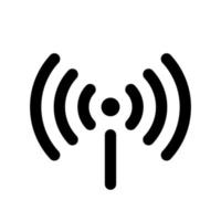 icono wifi aislado sobre fondo blanco. icono de wifi gratuito. acceso wlan vectorial, signo de señal de punto de acceso wifi inalámbrico, icono, símbolo. símbolo listo para el diseño de interfaz de varios tipos de dispositivos y más. vector