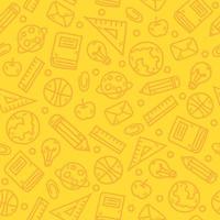 Back to School Seamless Pattern vector