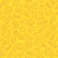 Back to School Seamless Pattern vector