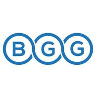 BGG letter logo design on white background. BGG creative initials letter logo concept. BGG letter design. vector