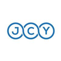 JCY letter logo design on white background. JCY creative initials letter logo concept. JCY letter design. vector