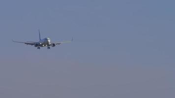 Passenger jet plane is flying video