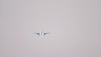 Passenger plane in the sky