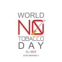 Stop Smoking. World No Tobacco Day. illustration Vector Eps 10.