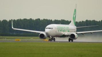 boeing 737 transavia opstijgen video