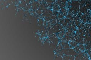 abstract geometrical background with lines and dots for futuristic concept. abstract, abstract backgrounds, blue backgrounds, Abstract polygonal background with connecting dots and lines of plexus photo