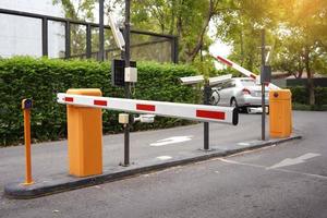 Automatic Barrier Gate, Security system for building and car entrance vehicle barrier photo