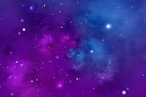 Starry background with blue and violet nebula. Concept for space, astronomy, galaxy, universe, science photo