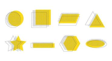 objetos geométricos para el diseño. ilustración vectorial vector