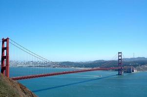 San Francisco, California, 2010 - Golden Gate Bridge with sunny day photo