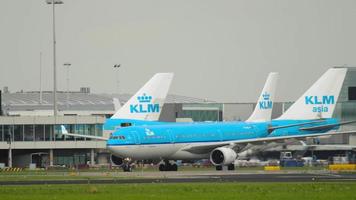 Airbus A330 of KLM at apron video