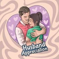 Husband Appreciation Celebration Concept vector