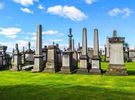 hdr necrópolis del cementerio de glasgow foto