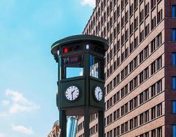 HDR Oldest traffic light in the world, in Berlin photo