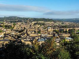 HDR Aerial view of Bath photo