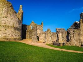 HDR Chepstow Castle ruins in Chepstow photo