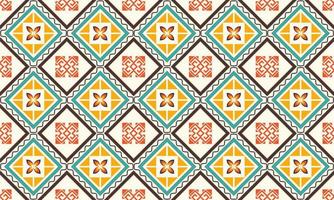 Abstract ethnic ikat chevron pattern vector