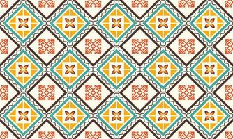 Abstract ethnic ikat chevron pattern vector