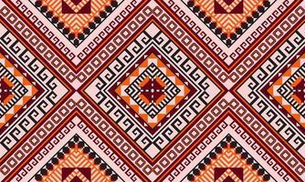 diseño tradicional de patrón oriental étnico geométrico para fondo, alfombra, papel tapiz, ropa, envoltura, batik, tela, estilo de bordado de ilustración vectorial. vector