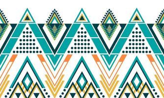 Geometric ethnic oriental pattern traditional Design for background,carpet,wallpaper,clothing,wrapping,Batik,fabric,Vector illustration.embroidery style. vector