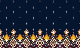 Fondo étnico abstracto del modelo del chevron del ikat. , alfombra, papel tapiz, ropa, envoltura, batik, tela, estilo de ilustración vectorial. vector