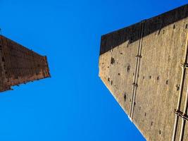 HDR Due torri Two towers in Bologna photo