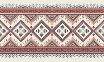 Abstract ethnic ikat chevron pattern vector