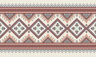 Abstract ethnic ikat chevron pattern vector