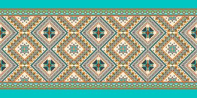 Abstract ethnic ikat chevron pattern vector